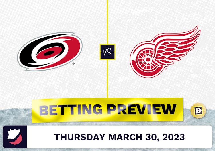 Hurricanes vs. Red Wings Prediction and Odds - Mar 30, 2023