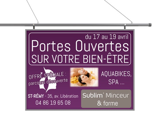 Affiche 240x160 cm communication visuelle extérieure