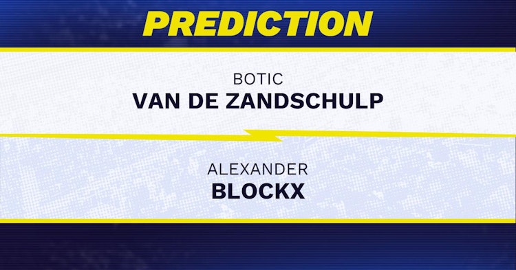 Botic Van de Zandschulp vs Alexander Blockx Tennis Prediction.