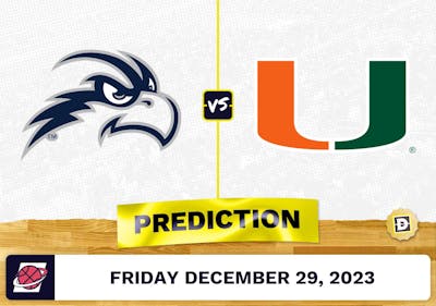 North Florida vs. Miami (FL) Prediction, Odds, College Basketball Picks  [12/29/2023]