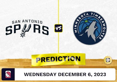 San Antonio Spurs vs. Minnesota Timberwolves Prediction and Odds - December 6, 2023