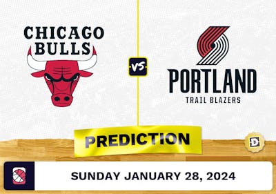 Chicago Bulls vs. Portland Trail Blazers Prediction, Odds, NBA Picks [1/28/2024]