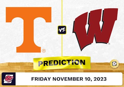 Tennessee vs. Wisconsin Basketball Prediction - November 10, 2023