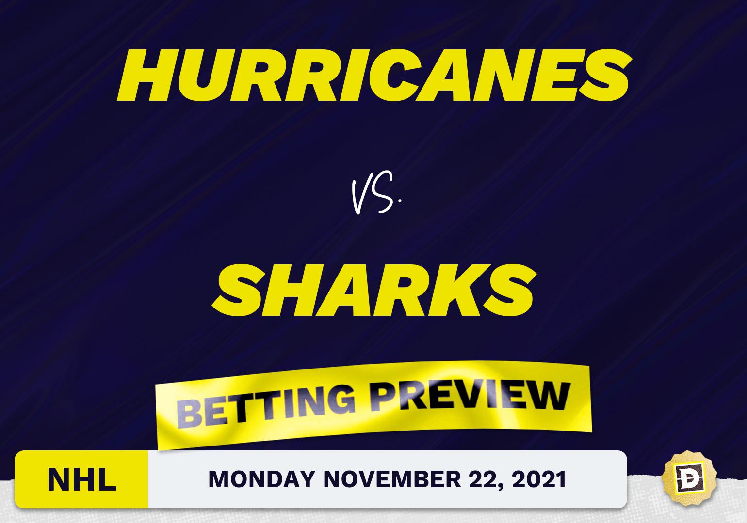 Hurricanes vs. Sharks Predictions and Odds - Nov 22, 2021