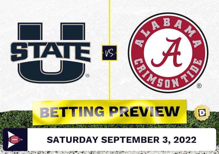 Utah State vs. Alabama CFB Prediction and Odds - Sep 3, 2022