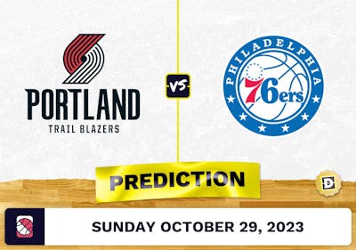Trail Blazers vs. 76ers Prediction and Odds - October 29, 2023