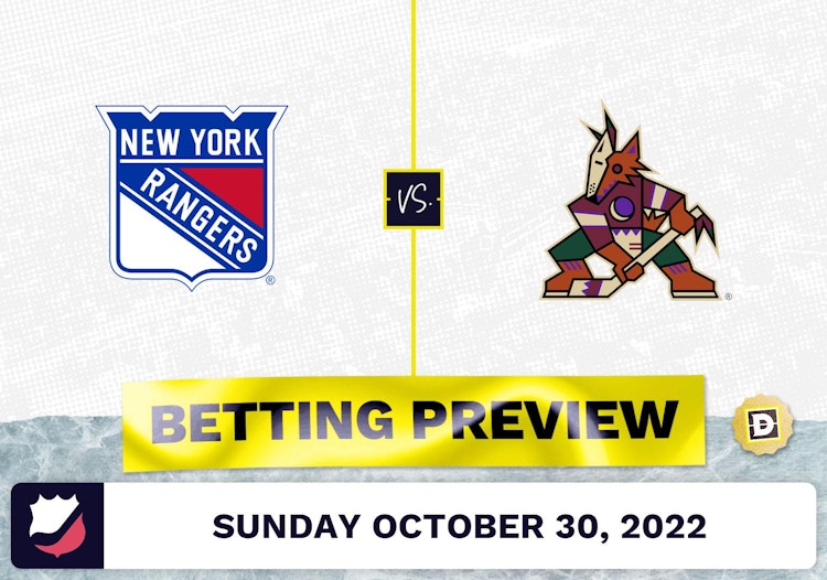 Rangers vs. Coyotes Prediction and Odds - Oct 30, 2022