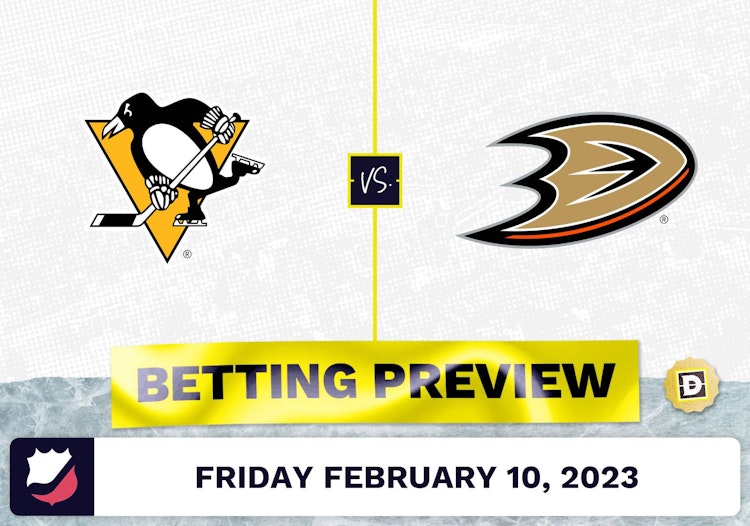 Penguins vs. Ducks Prediction and Odds - Feb 10, 2023