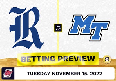 Rice vs. Middle Tennessee CBB Prediction and Odds - Nov 15, 2022