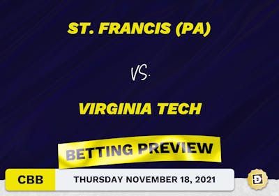 St. Francis (PA) vs. Virginia Tech CBB Predictions and Odds - Nov 18, 2021