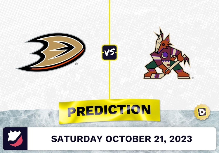 Ducks vs. Coyotes Prediction and Odds - October 21, 2023