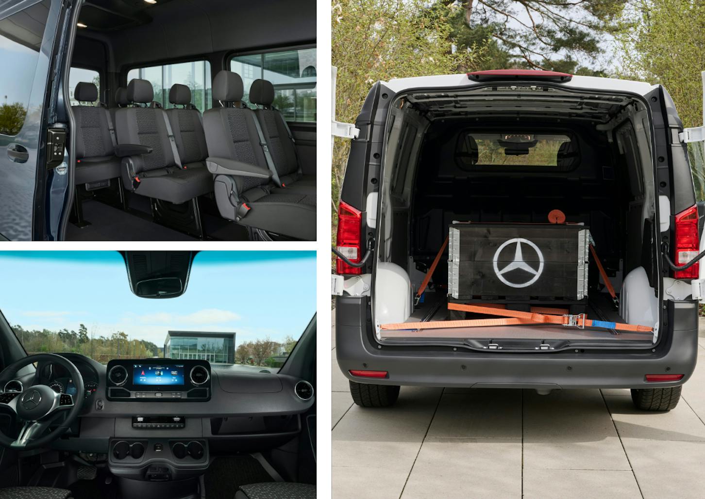 Das Interior des Mercedes-Benz Vito