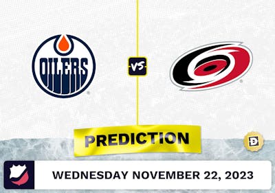 Oilers vs. Hurricanes Prediction and Odds - November 22, 2023
