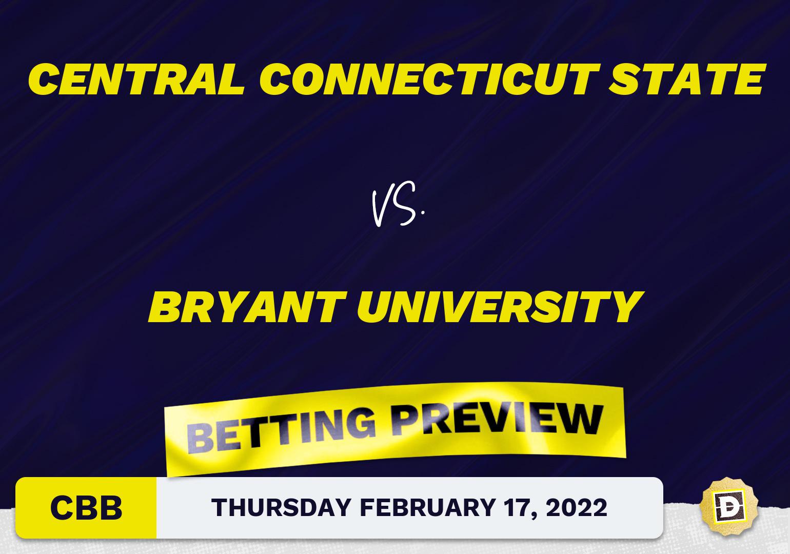 Central Connecticut State vs. Bryant University CBB Predictions and Odds - Feb 17, 2022