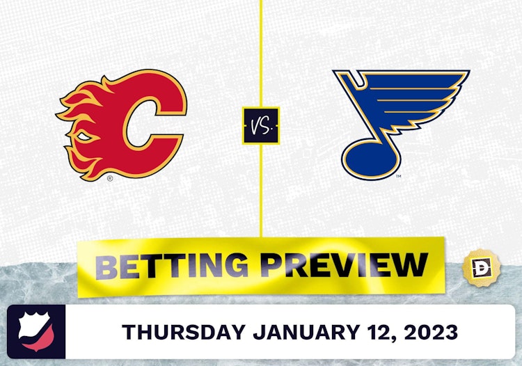 Flames vs. Blues Prediction and Odds - Jan 12, 2023