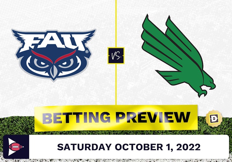 Florida Atlantic vs. North Texas CFB Prediction and Odds - Oct 1, 2022