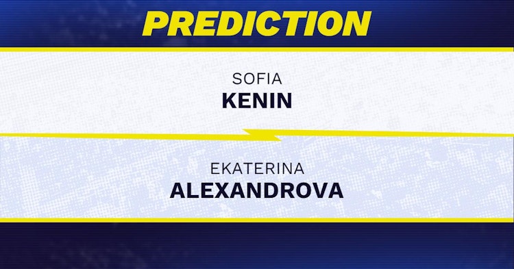 Sofia Kenin vs Ekaterina Alexandrova Tennis Prediction.