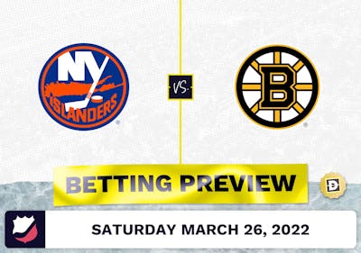 Islanders vs. Bruins Predictions and Odds - Mar 26, 2022