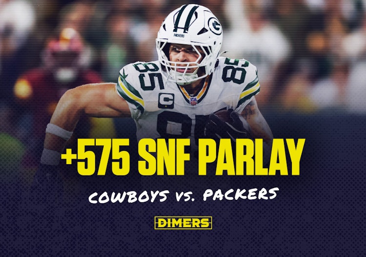 NFL Parlay bet for Sunday Night Football featuring the Packers and Cowboys.