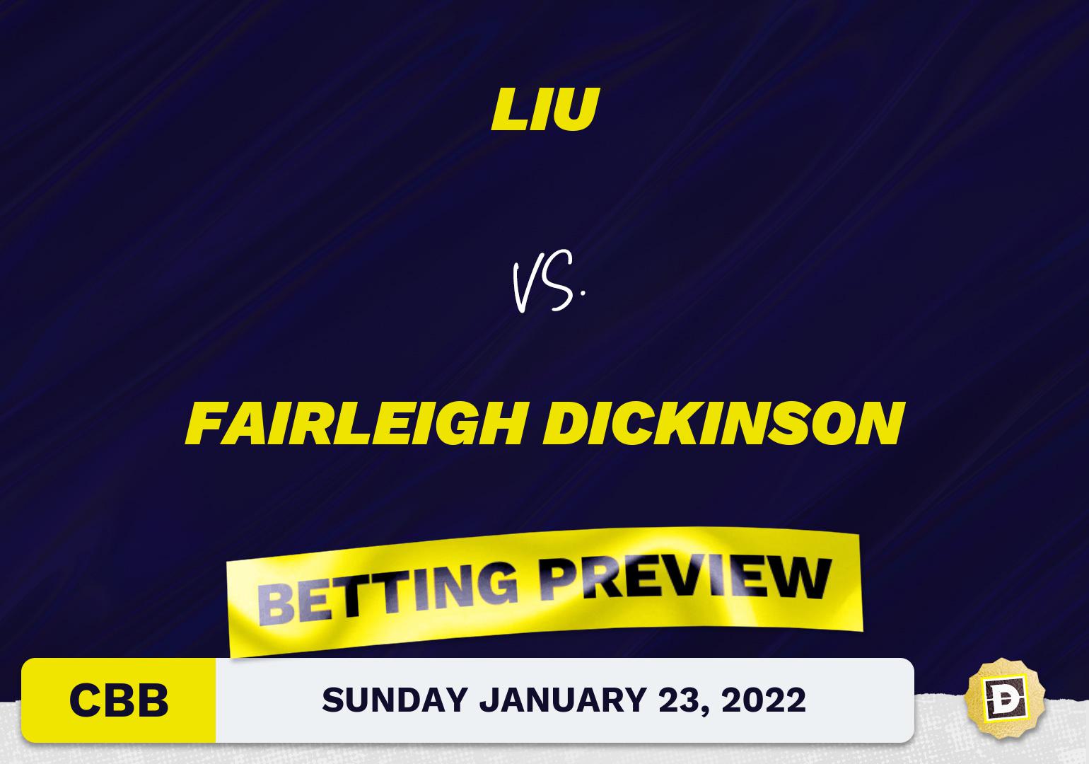 LIU vs. Fairleigh Dickinson CBB Predictions and Odds - Jan 23, 2022