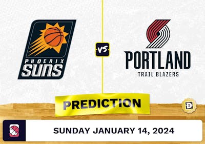 Phoenix Suns vs. Portland Trail Blazers Prediction, Odds, NBA Picks [1/14/2024]