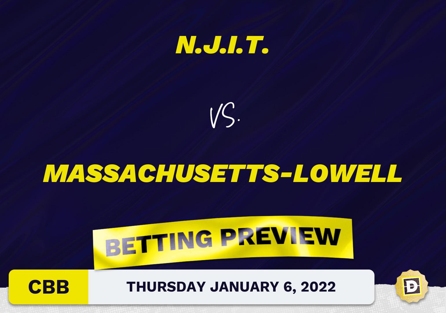 N.J.I.T. vs. Massachusetts-Lowell CBB Predictions and Odds - Jan 6, 2022