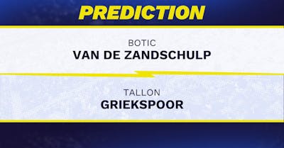 Botic Van de Zandschulp vs. Tallon Griekspoor prediction, odds, picks for ATP Cincinnati Open 2026