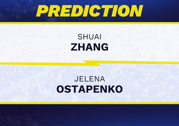 Shuai Zhang vs Jelena Ostapenko Tennis Prediction.