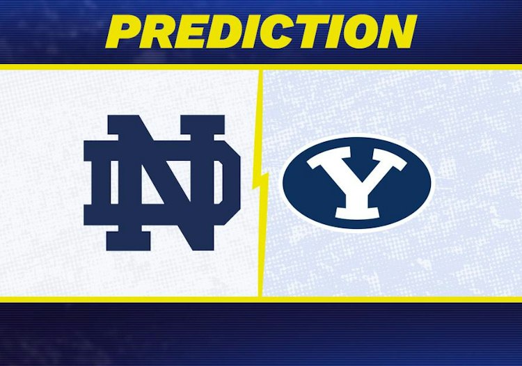 Notre Dame takes on BYU in College Football action.