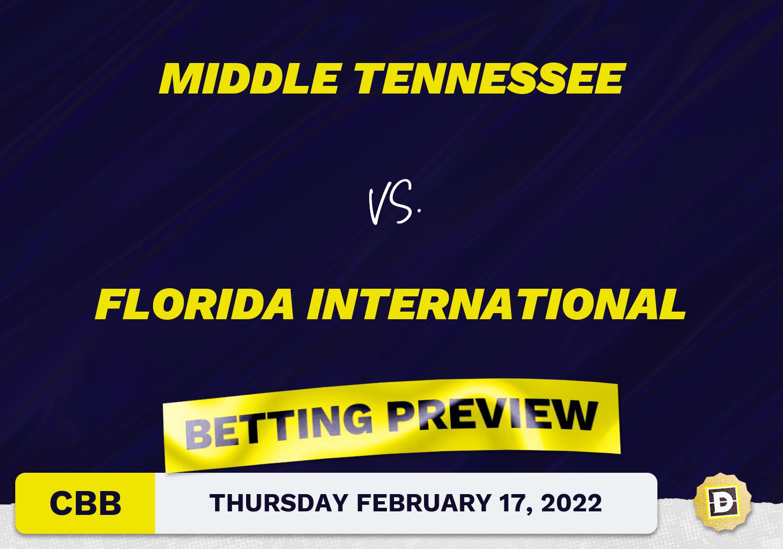 Middle Tennessee vs. Florida International CBB Predictions and Odds - Feb 17, 2022