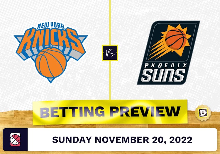 Knicks vs. Suns Prediction and Odds - Nov 20, 2022