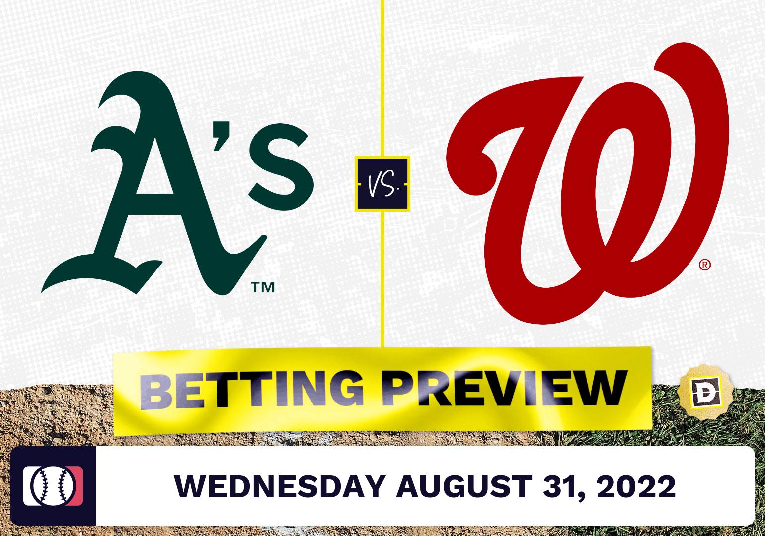 Athletics vs. Nationals Prediction and Odds - Aug 31, 2022