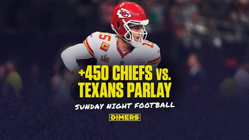 Parlay these Chiefs vs. Texans player props at boosted +450 odds for Sunday Night Football betting