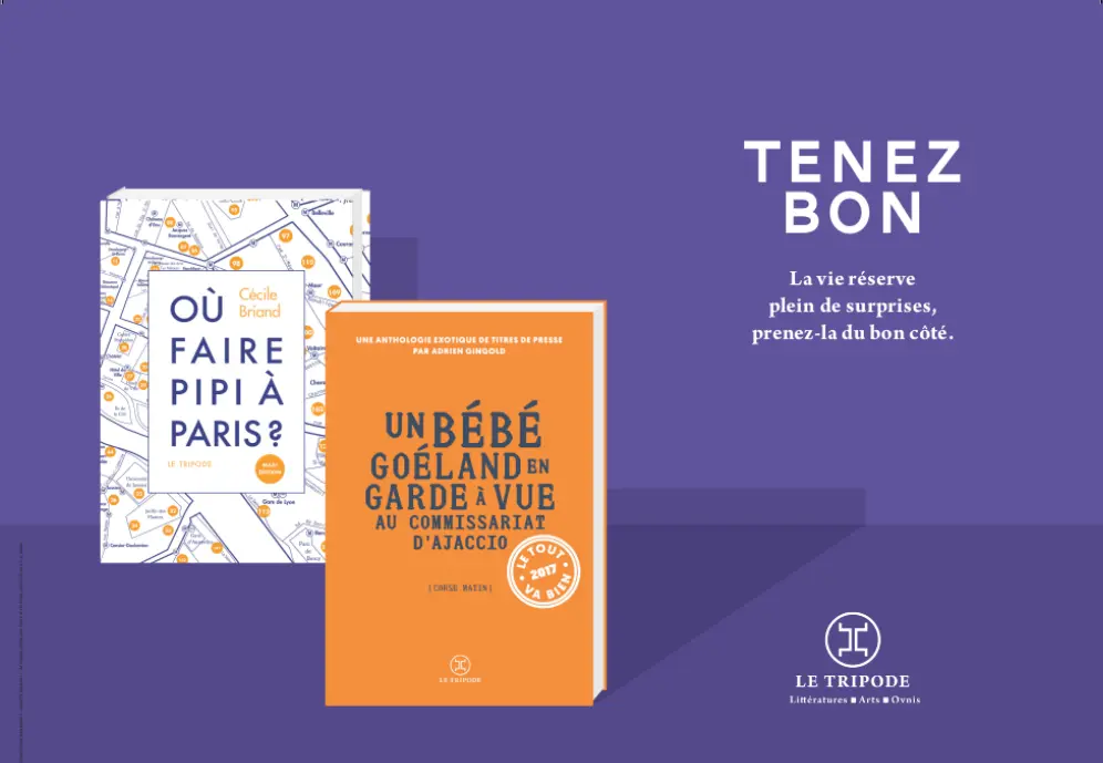 Réalisation 123IMPRIM : Affiches pour métro Editions Le Tripode