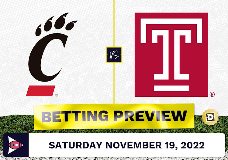 Cincinnati vs. Temple CFB Prediction and Odds - Nov 19, 2022