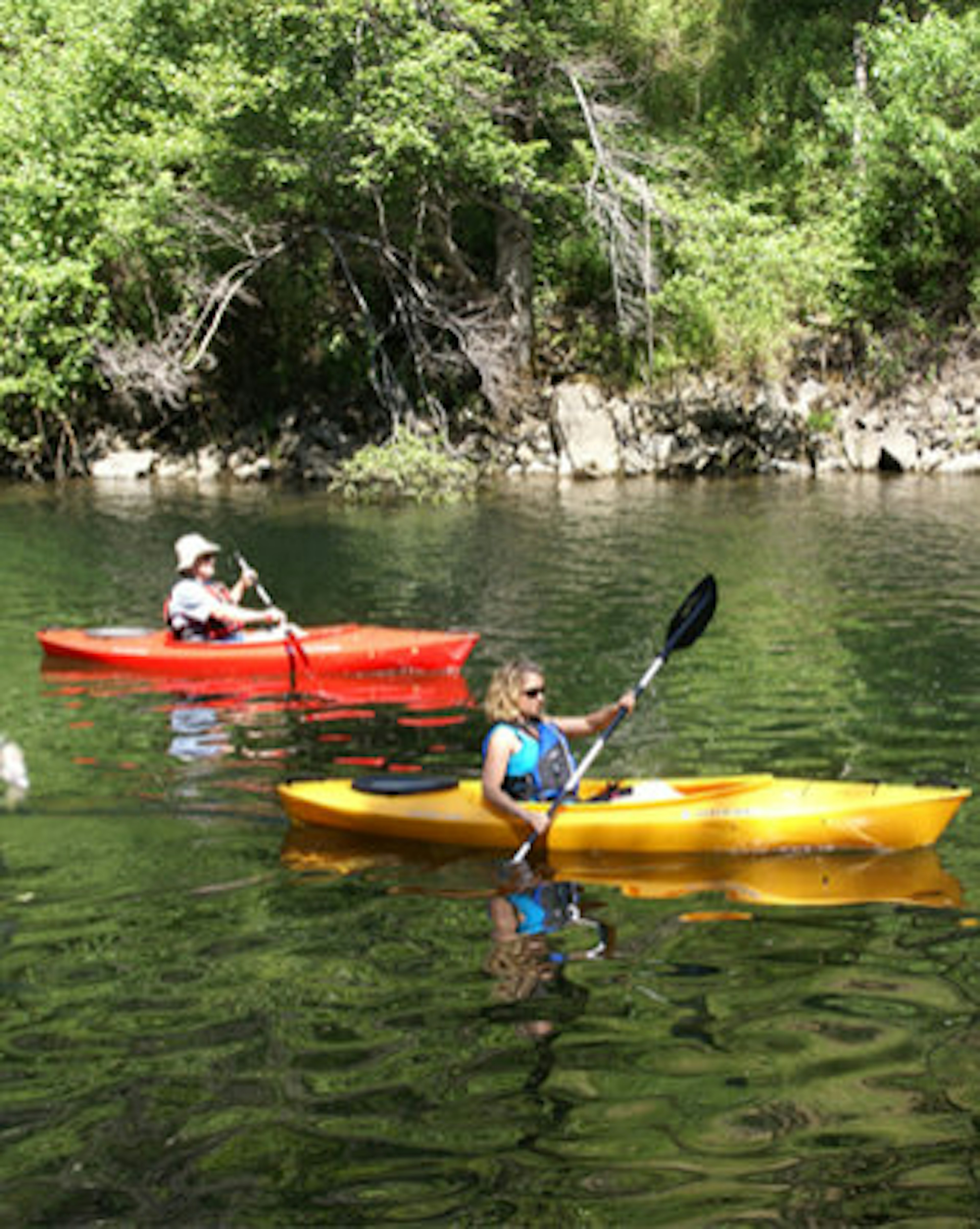 River kayaking on the North Fork of the Middle Fork of the American River