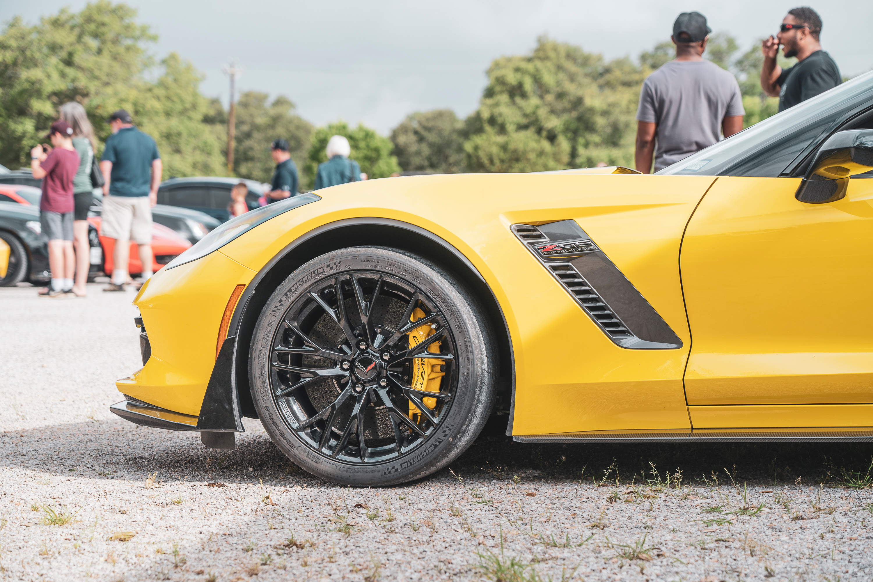 Front end of a C7 Z07 Corvette