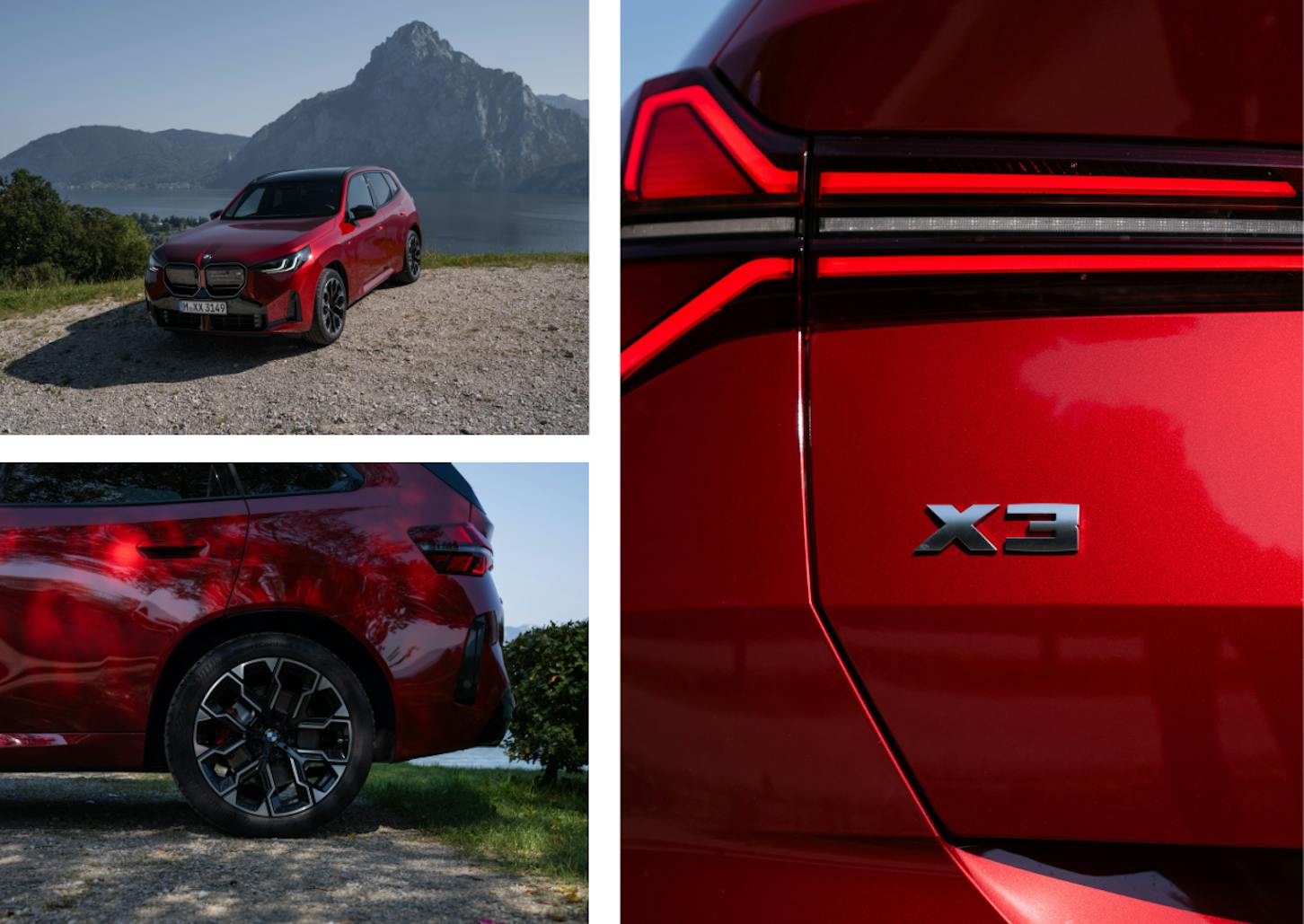 Das Exterieur des BMW X3.
