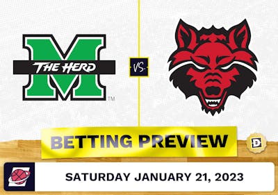 Marshall vs. Arkansas State CBB Prediction and Odds - Jan 21, 2023