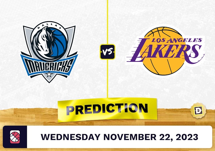 Mavericks vs. Lakers Prediction and Odds - November 22, 2023