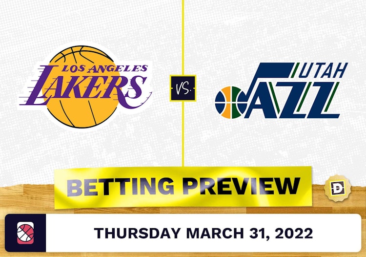 Lakers vs. Jazz Prediction and Odds - Mar 31, 2022