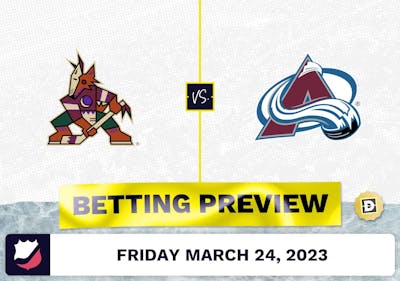 Coyotes vs. Avalanche Prediction and Odds - Mar 24, 2023