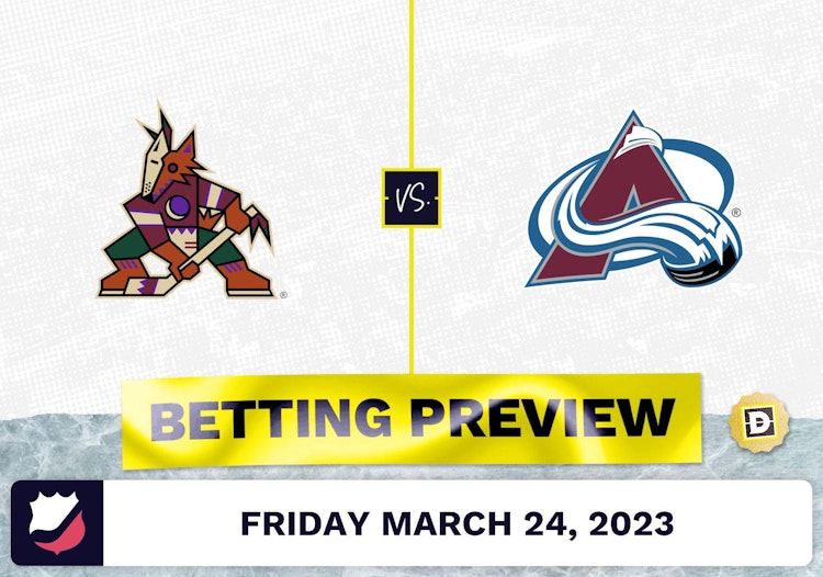Coyotes vs. Avalanche Prediction and Odds - Mar 24, 2023