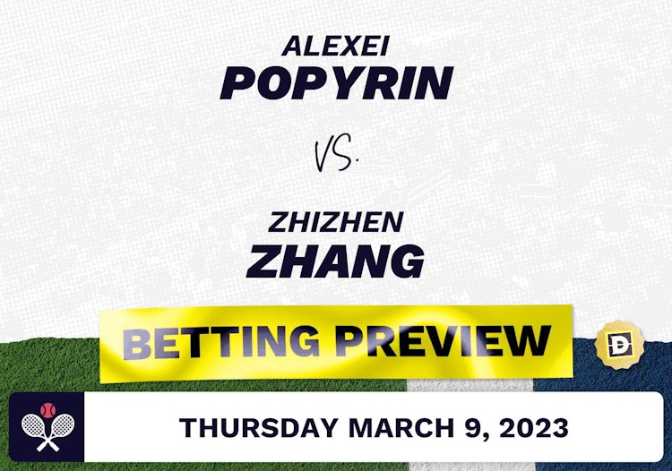 Alexei Popyrin vs. Zhizhen Zhang Predictions - Mar 9, 2023