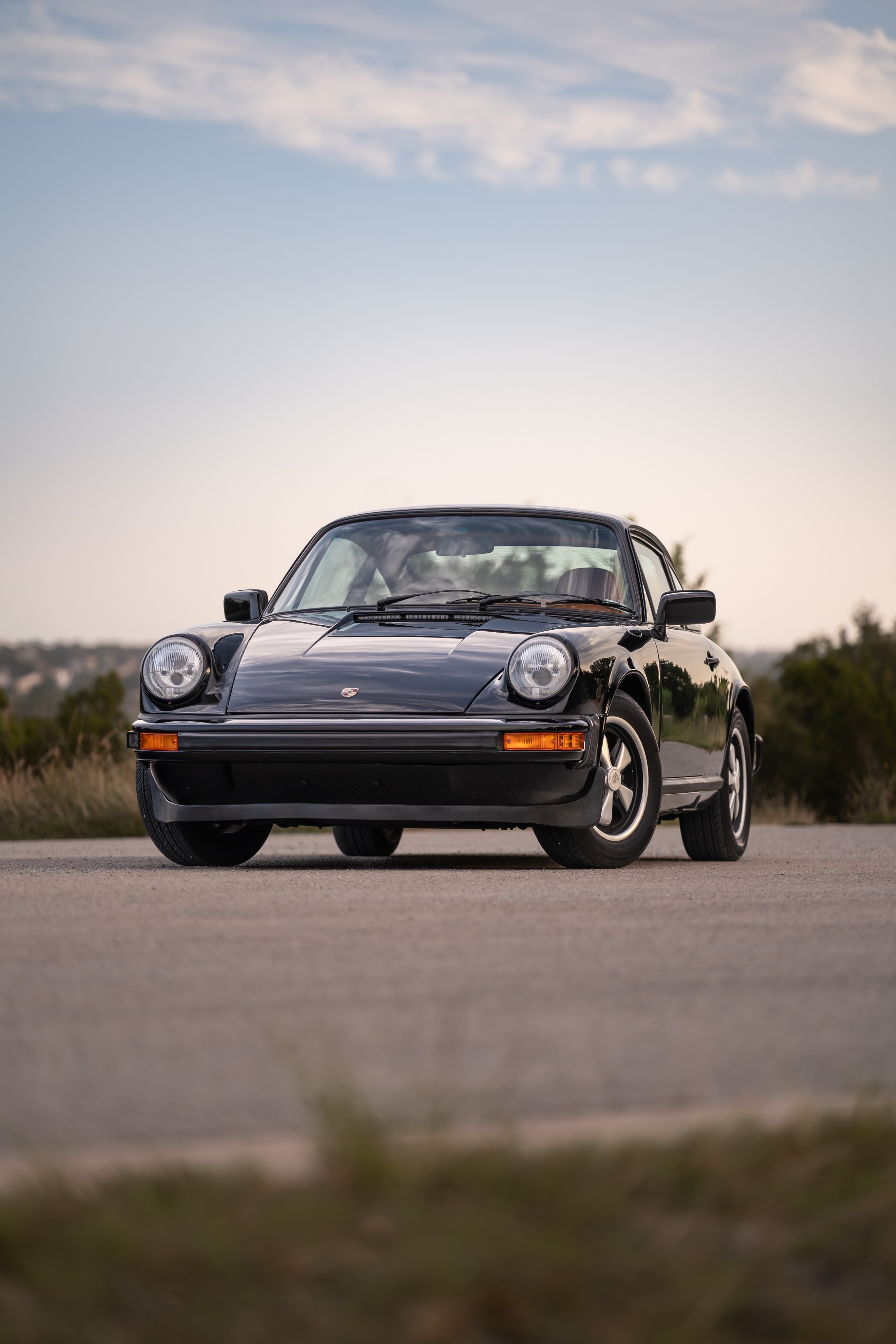 1976 Porsche 911S Sportomatic in Black on Cinnamon.