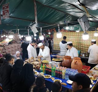 Live from Marrakech Morocco! Discover the famous Jemaa El-fna Square 's gallery image