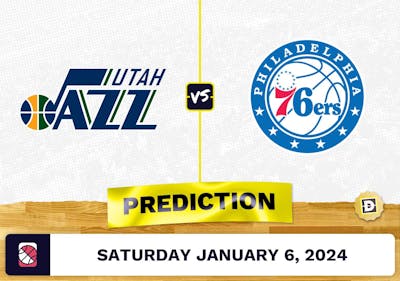 Utah Jazz vs. Philadelphia 76ers Prediction, Odds, NBA Picks  [1/6/2024]