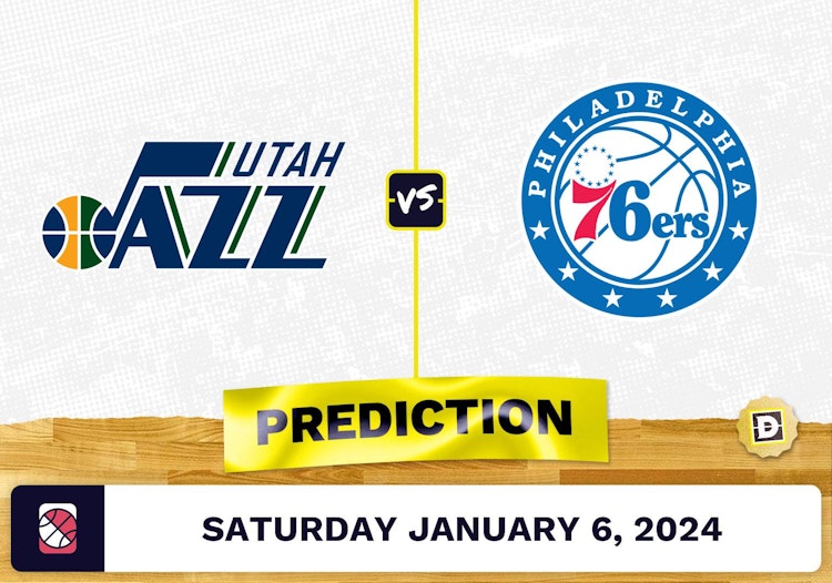 Utah Jazz vs. Philadelphia 76ers Prediction, Odds, NBA Picks  [1/6/2024]