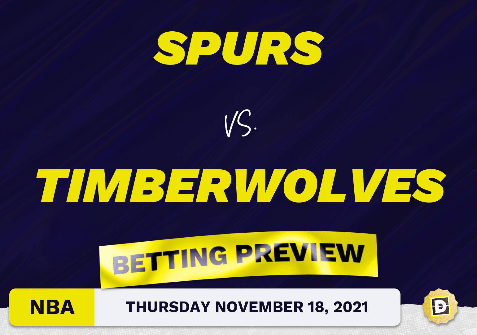 Spurs vs. Timberwolves Predictions and Odds - Nov 18, 2021