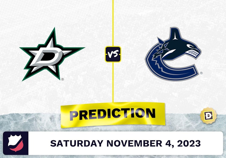 Stars vs. Canucks Prediction and Odds - November 4, 2023